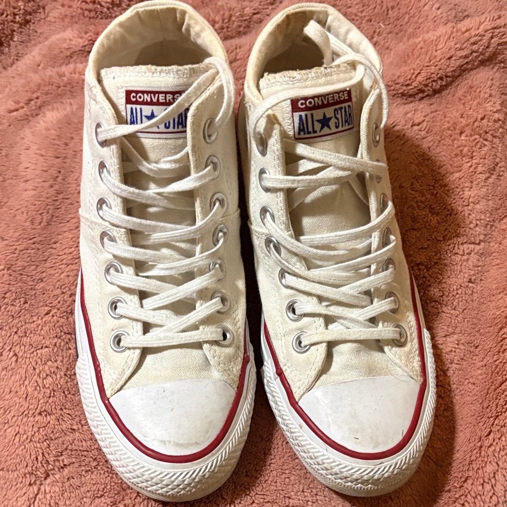 Converse Cream High-Top Sneakers Madison